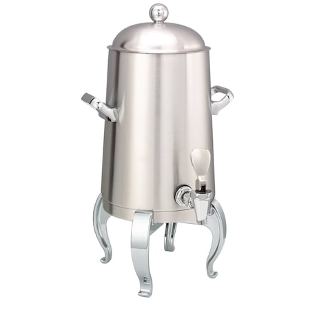 Service Ideas Flame Free Thermo-Urn Brushed Stainless Regal Style Vacuum Insulated Urn, 1.5 Gallon URN15VBSRG